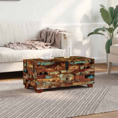 Table d'appoint avec coffre intégré eugénie (bleu nuit