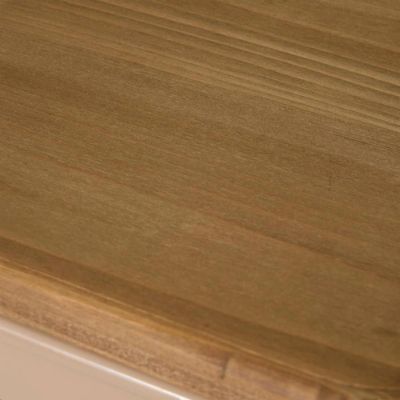 Atmosphera - Bibliothèque Maison- Coffres À Roulettes - Blanc H104 Cm