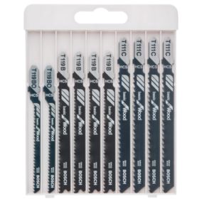 Coffret 10 lames pour scie sauteuse Bosch