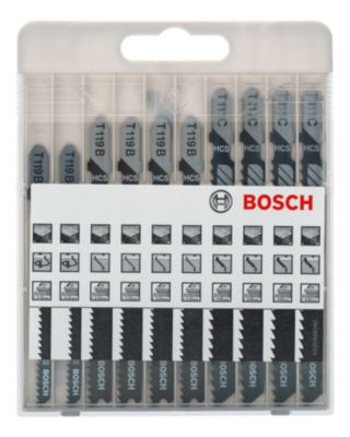 Coffret 10 lames pour scie sauteuse Bosch