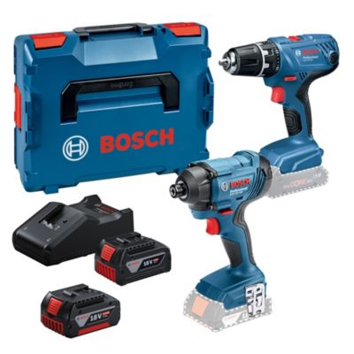 Coffret 2 outils sans fil Bosch pro 18V 2X4 Ah
