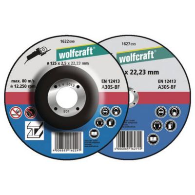 Coffret 5 disques à tronçonner métal 125 mm alésage 22,2 mm, épaisseur 2,5 mm