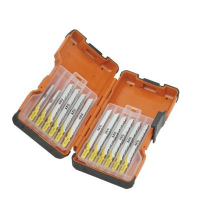 Lot De 10 Lames De Scie Sauteuse 90 Degrés - Coupe Angle Irrégulière Bois Plastique Fibres