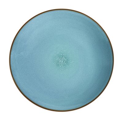Coffret 6 assiettes plates Turquoise - Feeling Turquoise par Médard de Noblat