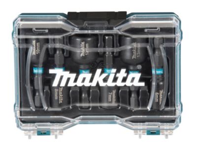 Coffret 6 douilles à queue Impact BLACK - E-15768 - 6 tailles 6-13 mm