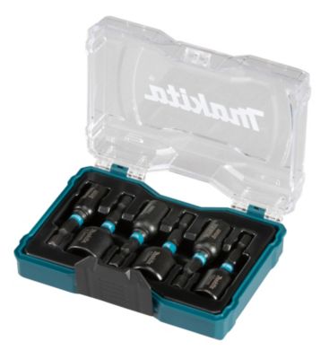 Coffret 6 douilles à queue Impact BLACK - E-15768 - 6 tailles 6-13 mm