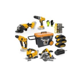 Coffret  7 Outils sans fil 20V + 3 Batteries lithium 2,0Ah  + Chargeur rapide + Coffret Vissage + Gants VITO EGO LI