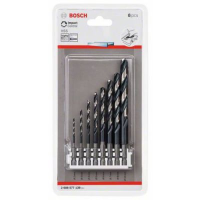 Coffret 8 forets métaux HSS Impact Control 2 à 10mm-2608577139