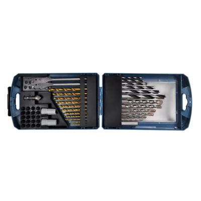 Coffret assortiment forets et embouts perçage vissage Erbauer (50 pcs)