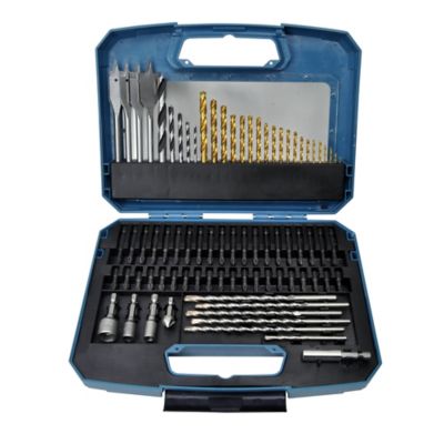 Coffret assortiment forets et embouts perçage vissage Erbauer (80 pcs)