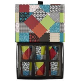 Coffret Cadeau 6 Bougies Parfumées Patchwork