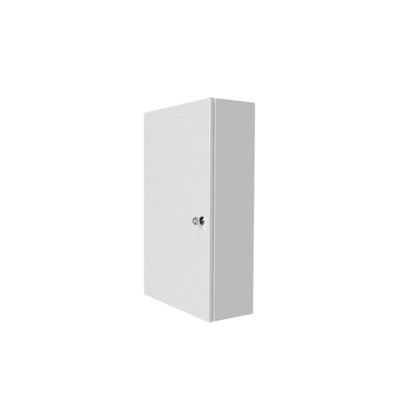 Coffret d'habillage ATOLE 13 modules en acier blanc avec serrure à clef - H 540 x L 340 x P 140 mm - Réf. RCH100GSS
