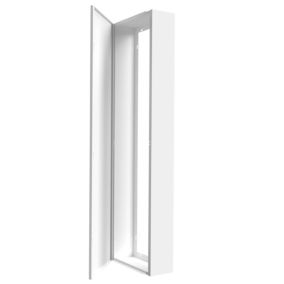Coffret d'habillage ATOLE 13 modules en acier blanc - Hauteur utile : 1110 mm