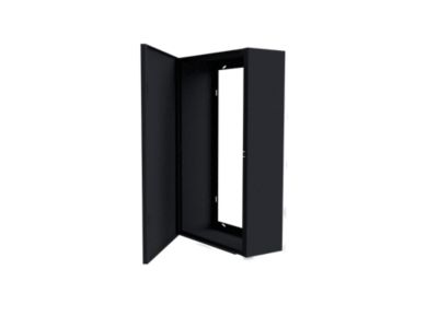 Coffret d'habillage ATOLE 13 modules en acier noir pour tableaux électriques - H 540 x L 340 x P 140 mm - Réf. RCH100NR