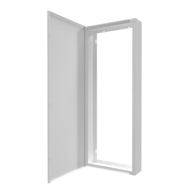 Coffret d'habillage ATOLE en acier blanc pour tableaux électriques - H 111 x L 38 x P 12,5 cm - Réf. RCHM186