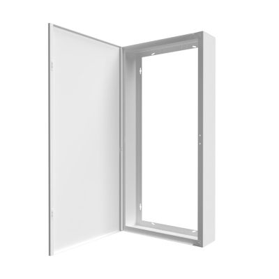 Coffret d'habillage ATOLE en acier blanc pour tableaux électriques - H 86 x L 38 x P 12,5 cm - Réf. RCHM184