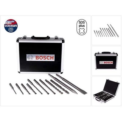 Coffret de 11 pièces (forets et burins) SDS Plus-3 pour marteaux burineurs - BOSCH - 2608579916