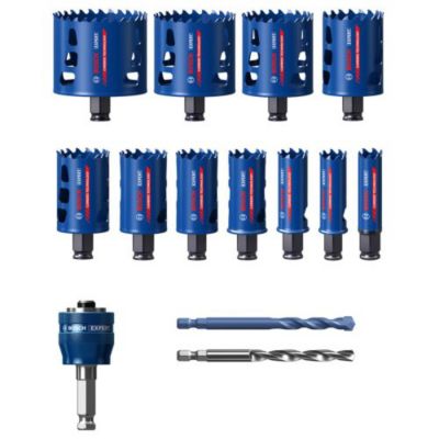 Coffret de 11 scies-trépans Expert Tough Material de diamètre 20/22/25/32/35/40/44/51/60/68/76 - BOSCH EXPERT - 2608900448
