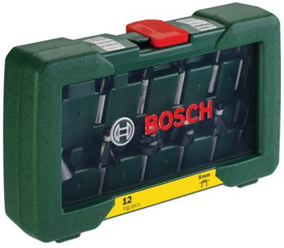 Coffret de 12 fraises défonceuse Bosch 8 mm