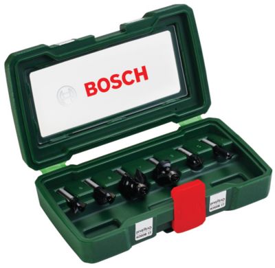 Coffret de 6 fraises carbure Bosch queue 8 mm