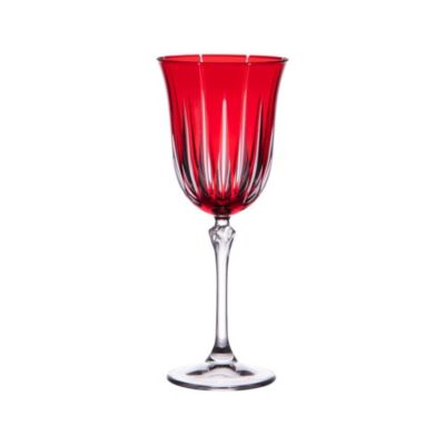 Coffret de 6 verres à pied Divina rouge 28 cl — free download