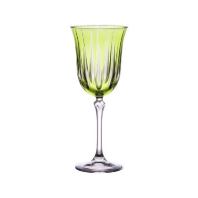 Coffret de 6 verres à pied Divina vert 28 cl