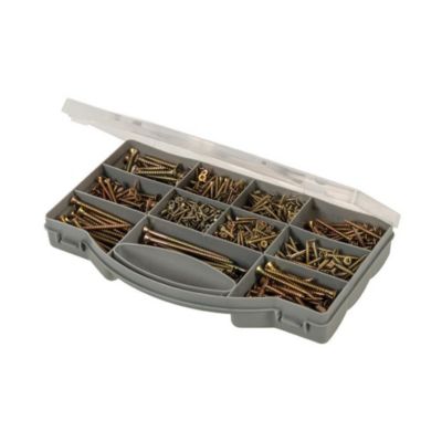 Coffret de 780 pcs Vis à Tête Fraisée Bichromatées - Résistantes et Polyvalentes - Fixman