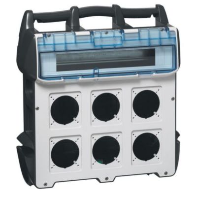 Coffret de chantier P17 IP44 IK09 40A à équiper - 400V  maximum - peut recevoir jusqu'à 6 prises - L