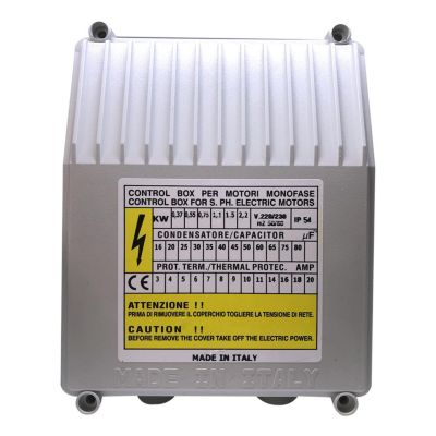 Coffret De Démarrage C-box 1.1kw 40uf Pour Pompe Immergée 220v Mono