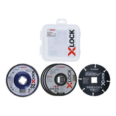 Coffret de disques EXPERT X-Lock pour coupe et ponçage 125mm 5 pièces - BOSCH - 2608619374
