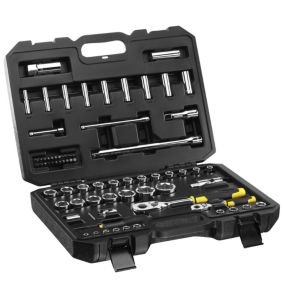 Coffret de douilles 1/4" + 1/2" - Jeu de 72 pièces STANLEY