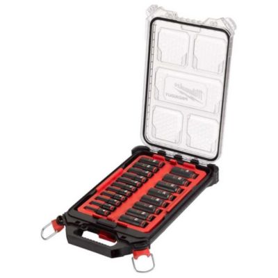 Coffret de douilles SHOCKWAVE 1 2 longues 16 pièces MILWAUKEE 4932480943