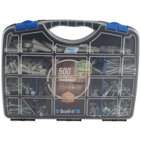 Coffret de visserie 500 vis + 100 chevilles Scell-it