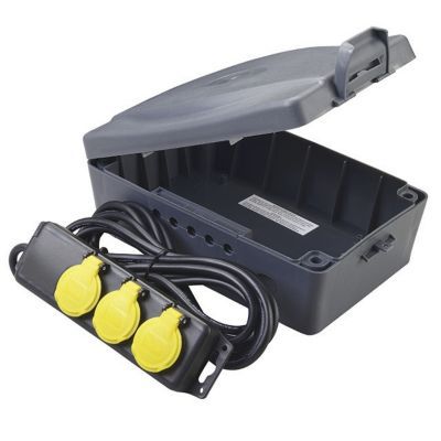 Coffret étanche + Bloc 3 prises IP44
