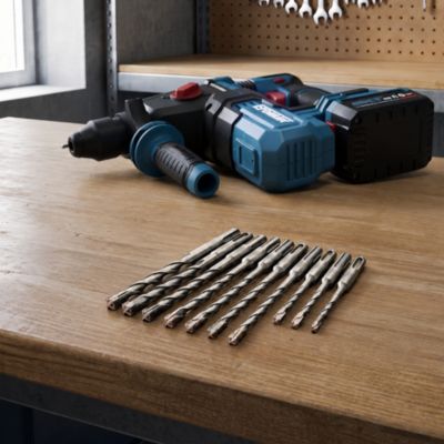 Coffret forets béton SDS+ Erbauer, 10 pièces