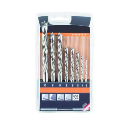 Coffret Forets Hélicoïdaux Bois HSS 8 Pièces - ALPEN-MAYKESTAG