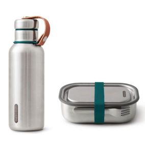 Coffret gourde et lunch box en Inox - Black and Blum