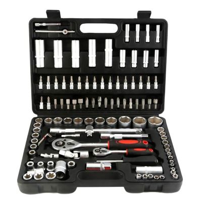 Coffret Kit Outils 108 pcs Kraft Müller Clé à Cliquet Douille Acier Vanadium Douilles, Mécanicien, Garagiste, Bricoleur