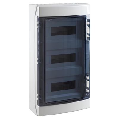 Coffret électrique étanche Pour L'extérieur Ip65 - 3 Rangées De 12 Modules - Hxlxp 586x310x148mm Ide Ecology