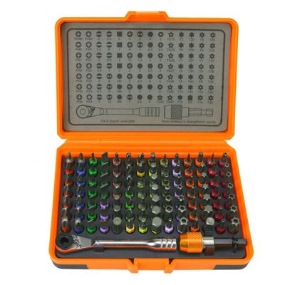 Coffret mini clé à cliquet + 98 embouts