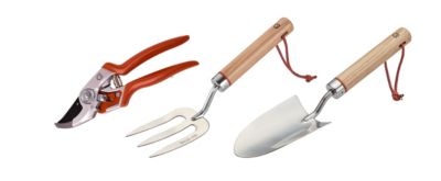 Coffret mini sécateur, truelle et fourche GoodHome