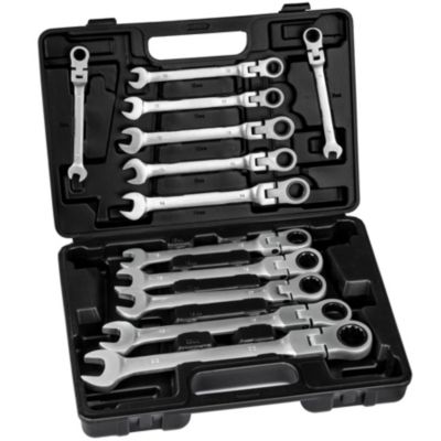 Coffret à outils jeu de clés à cliquet 12 pièces noir