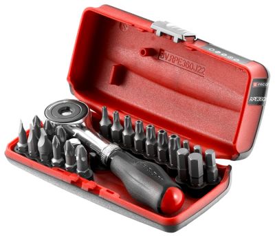 Coffret porte-embout à cliquet 1/4" + 22 pièces Facom R.PE360