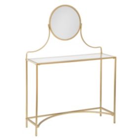 Coiffeuse "Artif" - doré - verre - Atmosphera