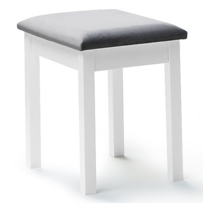 Coiffeuse BELLA avec miroir LED et tabouret