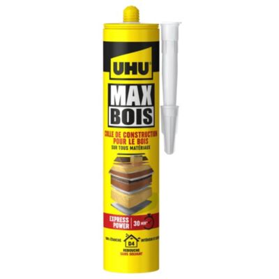 Colle à bois sans PU UHU, cartouche 380g
