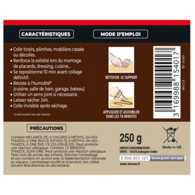Colle à bois tous bois et dérivés Sintobois 250g