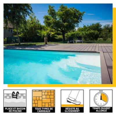 Colle à carrelage extérieur Sika SikaCeram Piscine 25 kg