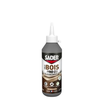 Colle Bois Sader PRO D3 - Bois Humide Translucide 250 g