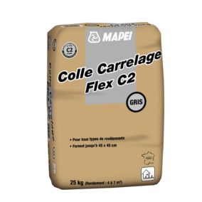 Colle carrelage flex C2 Mapei 45x45cm